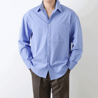 나미카 루즈핏 코튼 셔츠 (4 color)