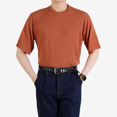 스펄스 숏슬리브 니트 티셔츠 (6 color)